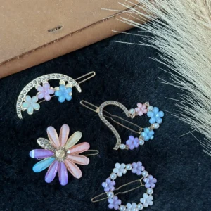 Pastel Garden Hair Clips (Set of 4)