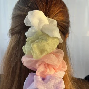 Soft Pastel Scrunchie Set (SET OF 4)