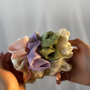Pastel Print Scrunchie Set (SET OF 4)
