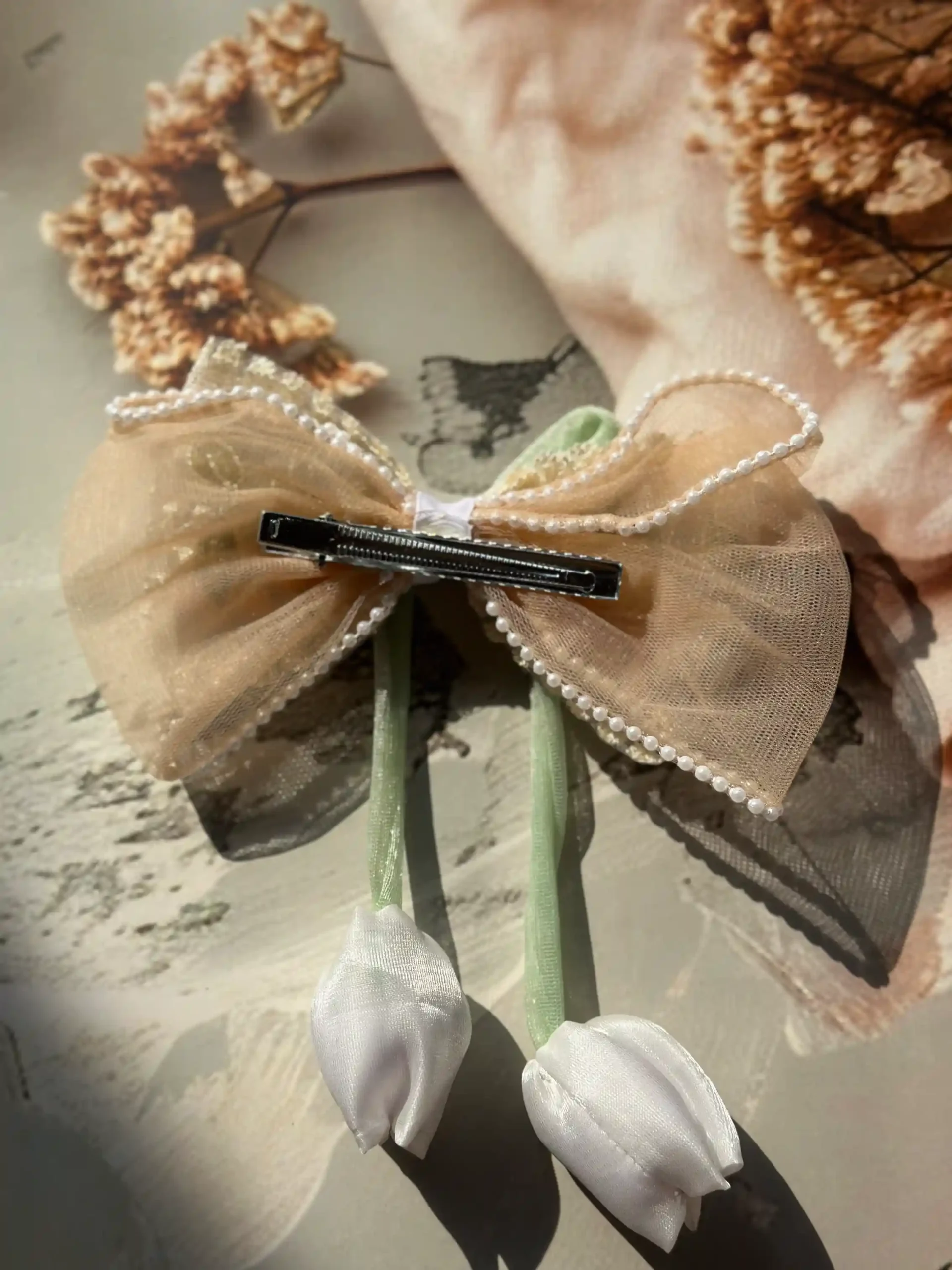 Tulip Tie Bow Hair Clip - Image 10