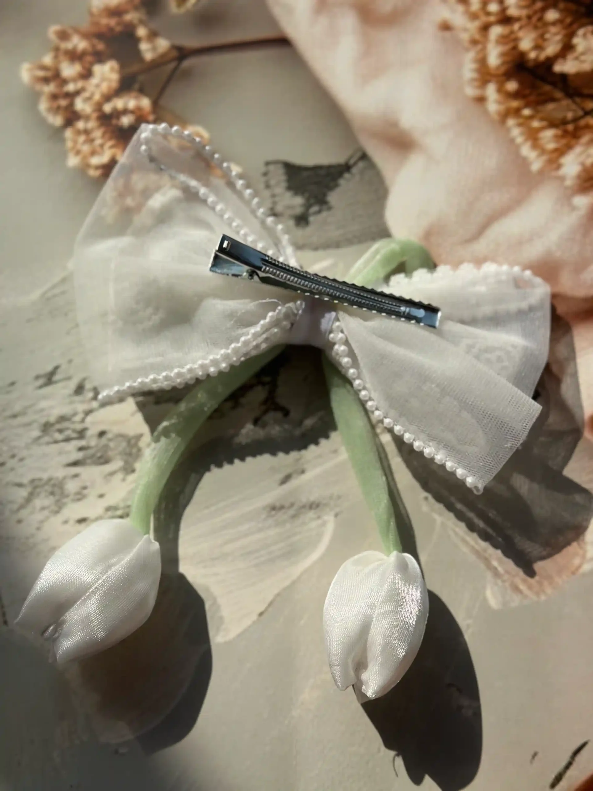Tulip Tie Bow Hair Clip - Image 8