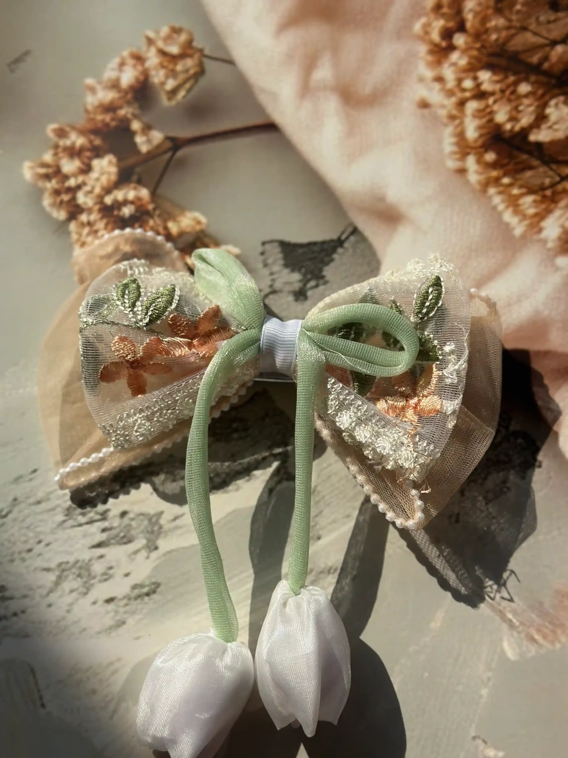 Tulip Tie Bow Hair Clip - Image 9