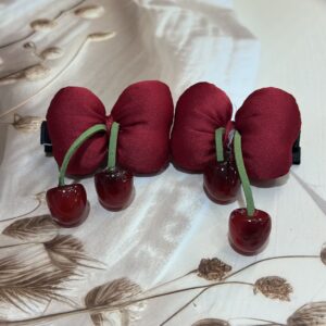 Cherry Picnic Clips – Classic Red (Set of 2)