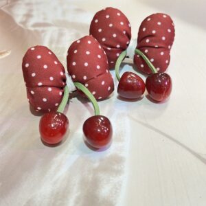 Cherry Dot Clips (Set of 2)